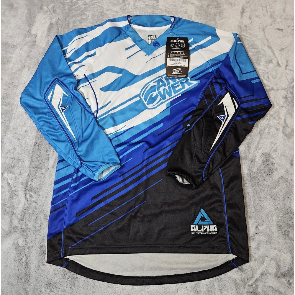 Answer Racing Motocross Jersey Blue and Black Men's Size Small